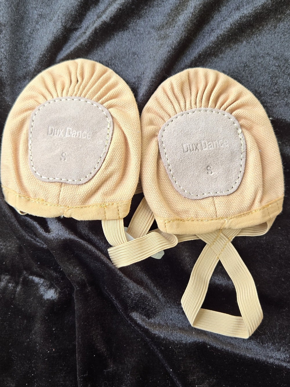 Beige Half-Sole Foot Undeez with Elastic Straps - Small